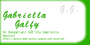 gabriella galfy business card